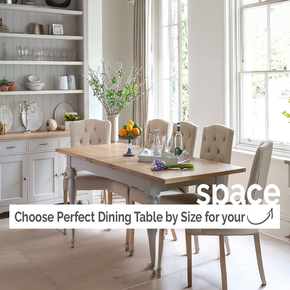 Choose Perfect Dining Table by Size For Your Space