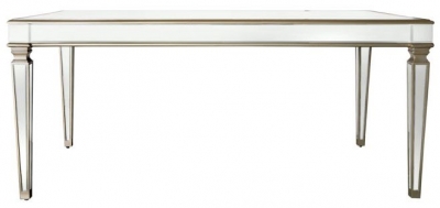 Killona Champagne Gold Mirrored Dining Table