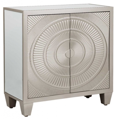 Cirque Champagne Mirrored 2 Door Cabinet