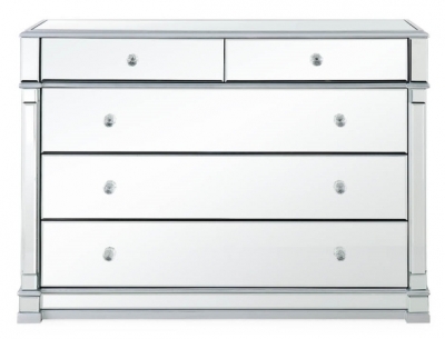 Molina Mirrored 2+3 Drawer Chest