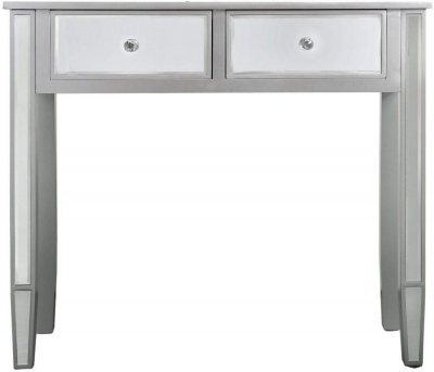Mergo Silver Mirrored Console Table