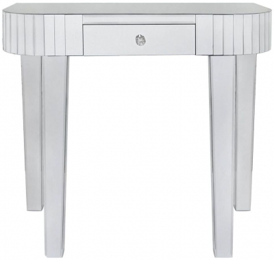 Classic Mirrored Tile Console Table (Set of 2)