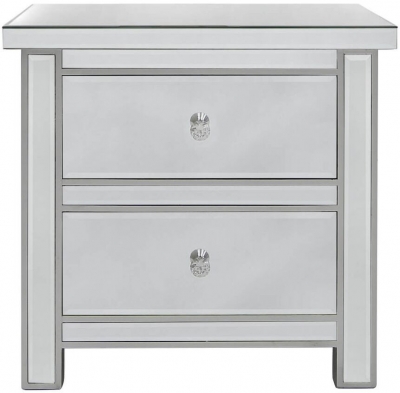 Paolo Mirrored Bedside Cabinet