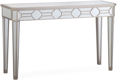 Vida Living Rosa Geometric Mirrored Console Table