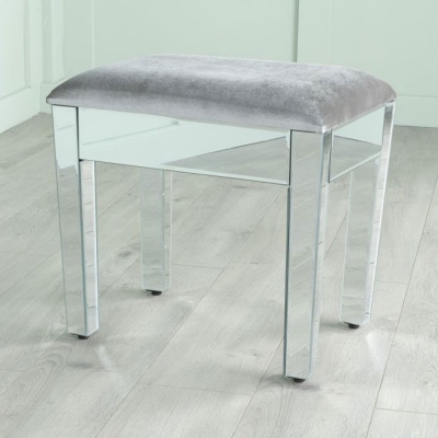 Valencia Mirrored Dressing Stool