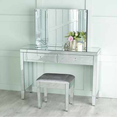 Valencia Mirrored Dressing / Console Table