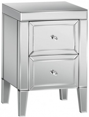 Birlea Valencia Mirrored Compact Bedside Cabinet