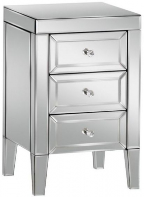 Birlea Valencia Mirrored Bedside Cabinet