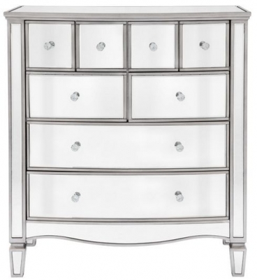 Birlea Elysee Mirrored 4+4 Drawer Chest