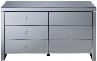 Birlea Seville Mirrored 6 Drawer Chest