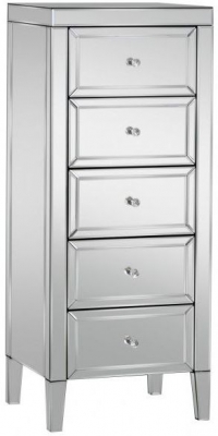 Birlea Valencia Mirrored 5 Drawer Chest