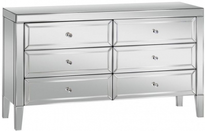 Birlea Valencia Mirrored 6 Drawer Chest